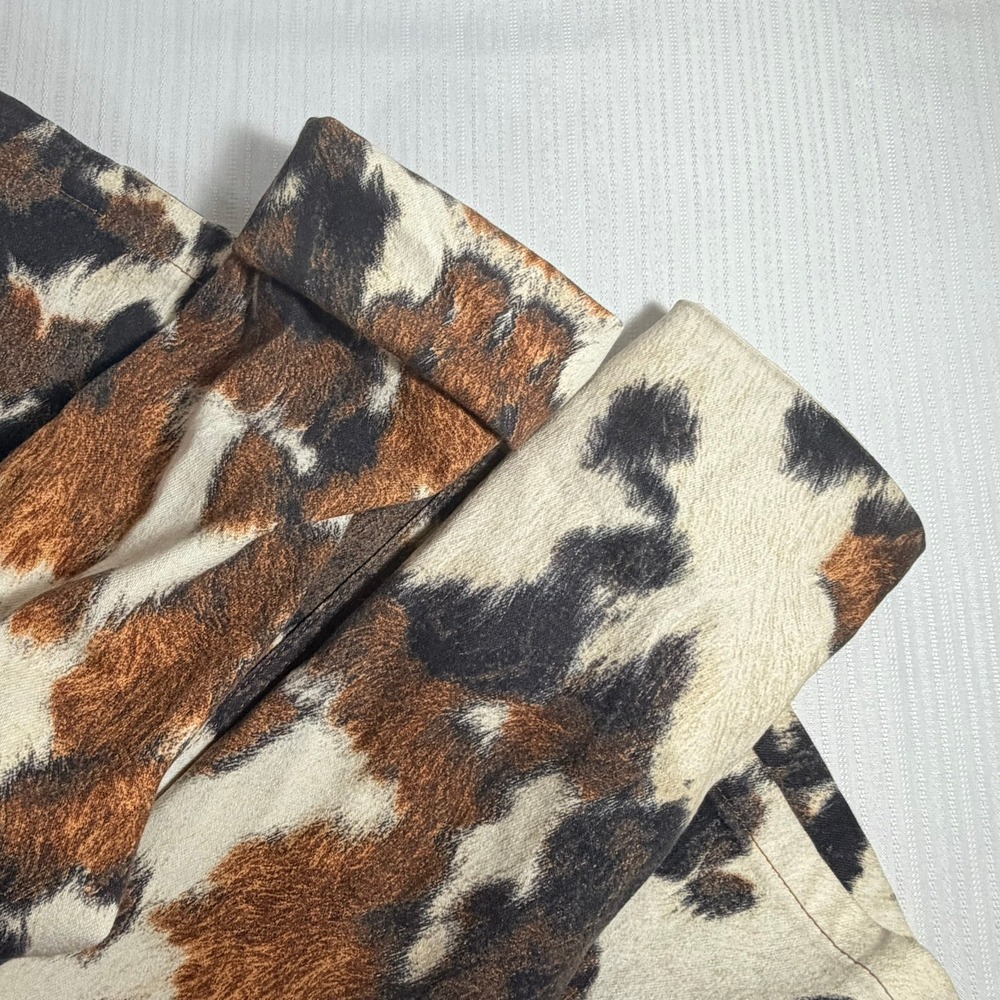 Vintage Just Cavalli Women Blazer M Cowhide Animal Printed Y2K Western Indie - Picture 14 of 16
